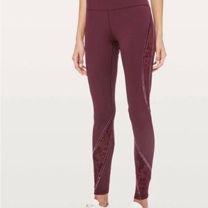 Lululemon Wunder Under Pant*flock size 6